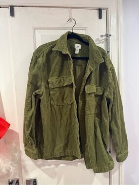 H&M Olive Green Corduroy Field Jacket